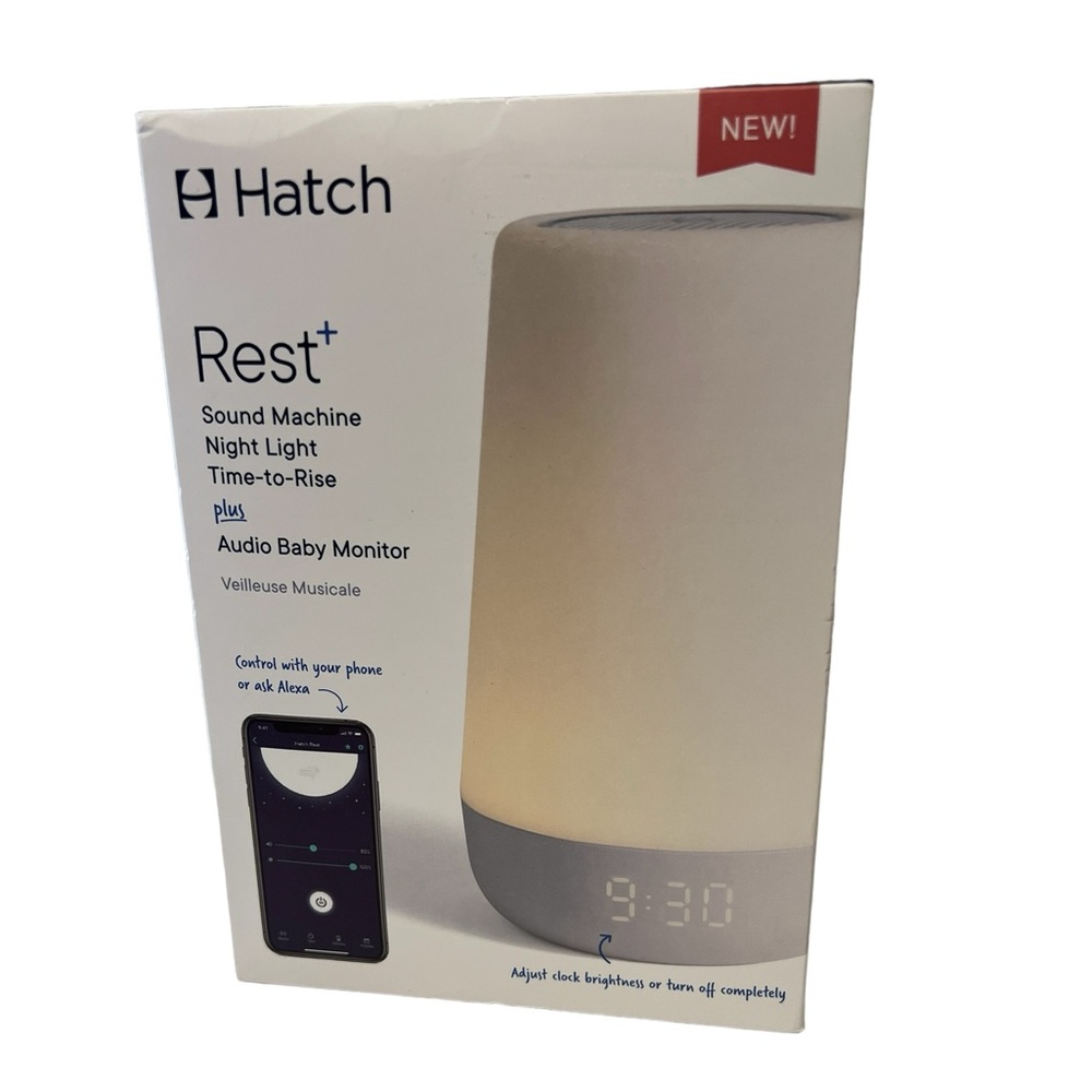 Hatch Rest + Sound Machine Night Light Baby Monitor